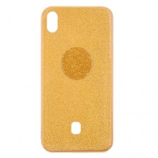 Capa para LG K8 Plus - Glitter New com PopSocket Dourada